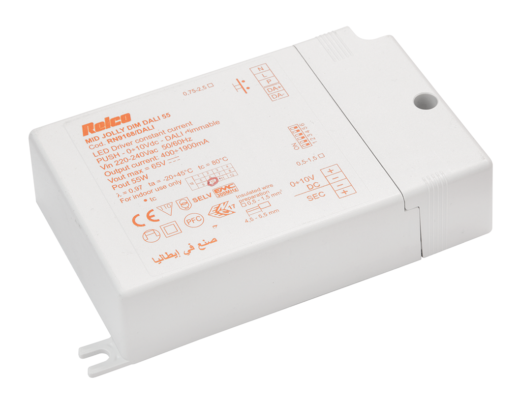 Alimentatore LED Jolly 55 DALI 2 – PUSH – 0-10V – Cod.RN9168DAPU010 - immagine 2