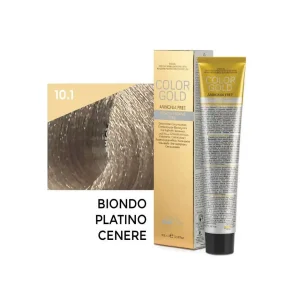 Color Gold Crema Colorante Ammonia Free – 10.1 Biondo Platino Cenere 100 ml – Design Look