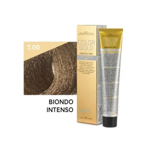 Color Gold Crema Colorante Ammonia Free – 7.00 Biondo Intenso 100 ml – Design Look