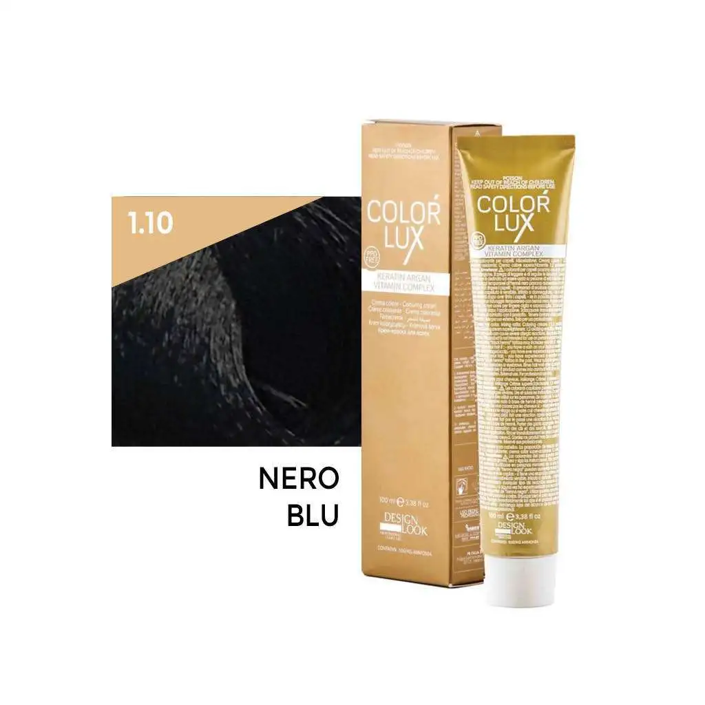 Color Lux Crema Colorante – 1.10 Nero Blu 100 ml – Design Look