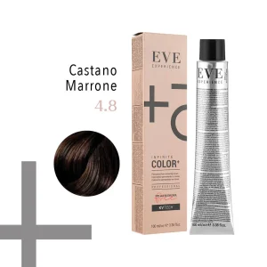 EVE Experience Infinite Color+ Colorazione Permanente in Crema – 4.8 Castano Marrone 100 ml – FarmaVita