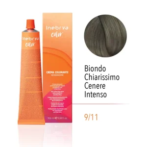 Inebrya Color – 9/11 Biondo Chiarissimo Cenere Intenso- 100 ml