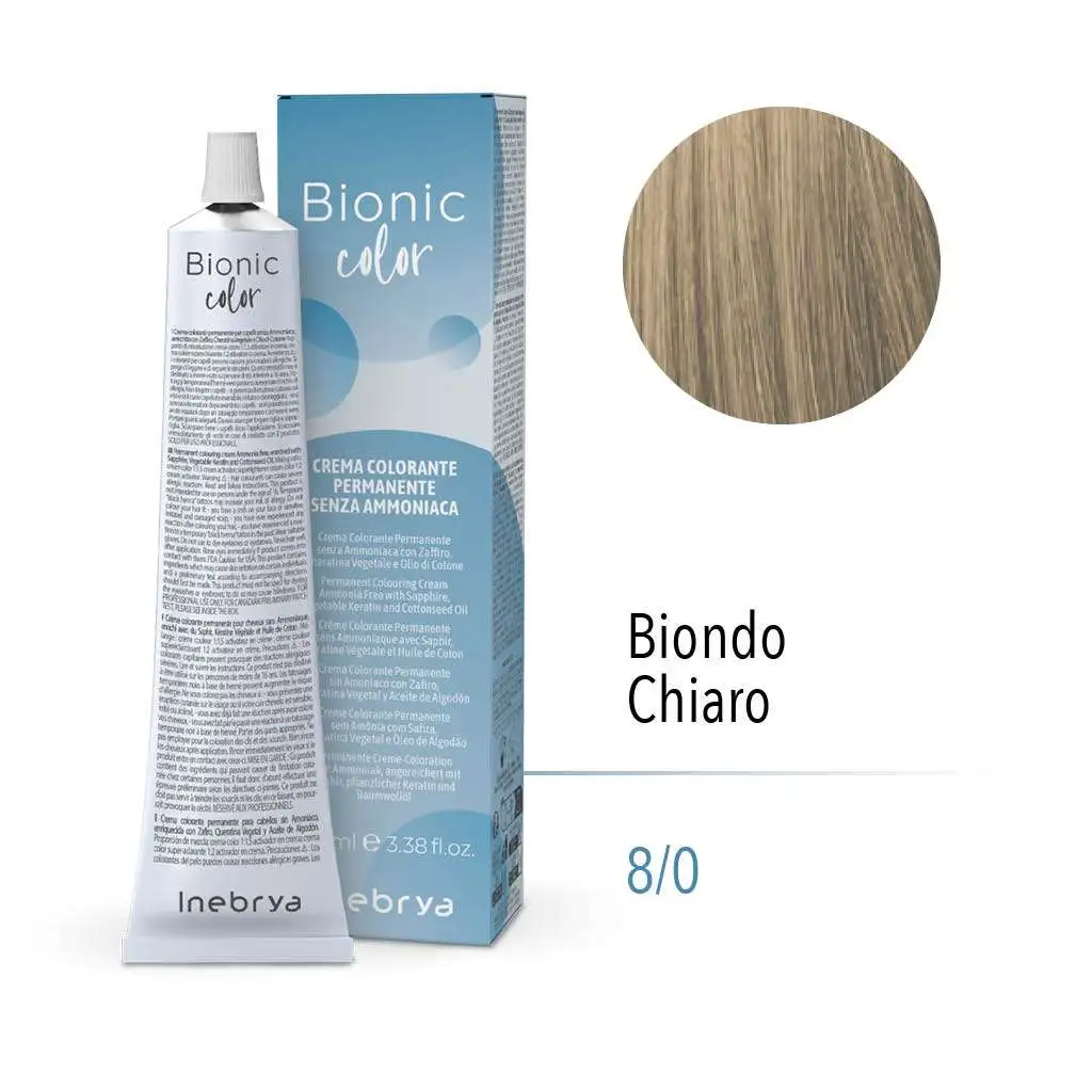 Inebrya Bionic – 8/0 Biondo Chiaro – 100 ml