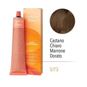 Inebrya Demi-Permanent Color – 5/73 Castano Chiaro Marrone Dorato – 100 ml