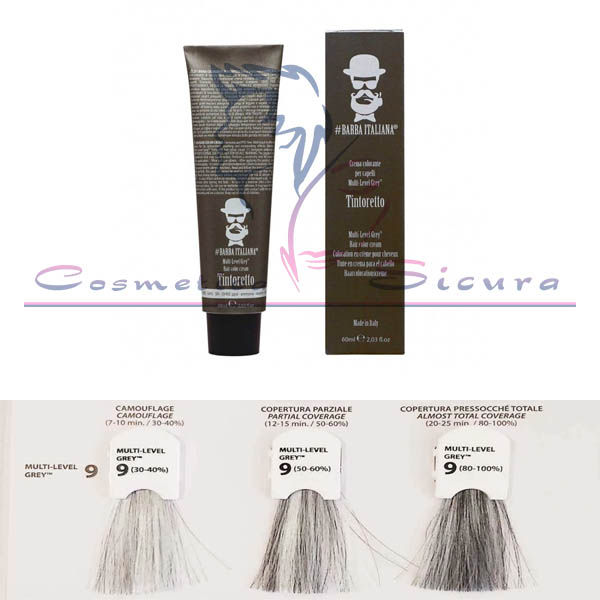 #BARBA ITALIANA – TINTORETTO Crema colorante per capelli Multi-Level Grey™ - immagine 7