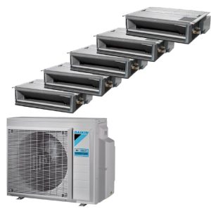 Daikin Condizionatore canalizzabile ultra piatto Penta Split 5MXM90A + FDXM25F3/F9 + FDXM25F3/F9 + FDXM35F3/F9 + FDXM35F3/F9 + FDXM35F3/F9 – spedizione gratuita, possibile installazione, miglior prezzo con incentivi 2026