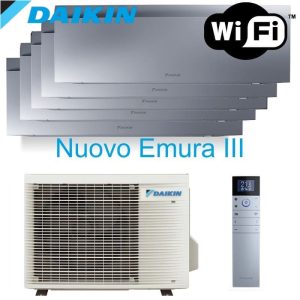 Condizionatore Daikin Emura Penta Split 5MXM90A + FTXJ25AS + FTXJ25AS + FTXJ25AS + FTXJ25AS + FTXJ35AS – spedizione gratuita, possibile installazione, miglior prezzo con incentivi 2026