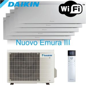 Condizionatore Daikin Emura Penta Split 5MXM90A + FTXJ20AW + FTXJ20AW + FTXJ20AW + FTXJ20AW + FTXJ20AW – spedizione gratuita, possibile installazione, miglior prezzo con incentivi 2026